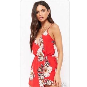 Hello Molly Red Crepe Romper (L’Atiste brand)